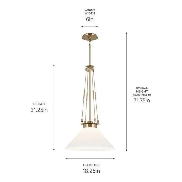 Albers 18.25" 1-Light Pendant