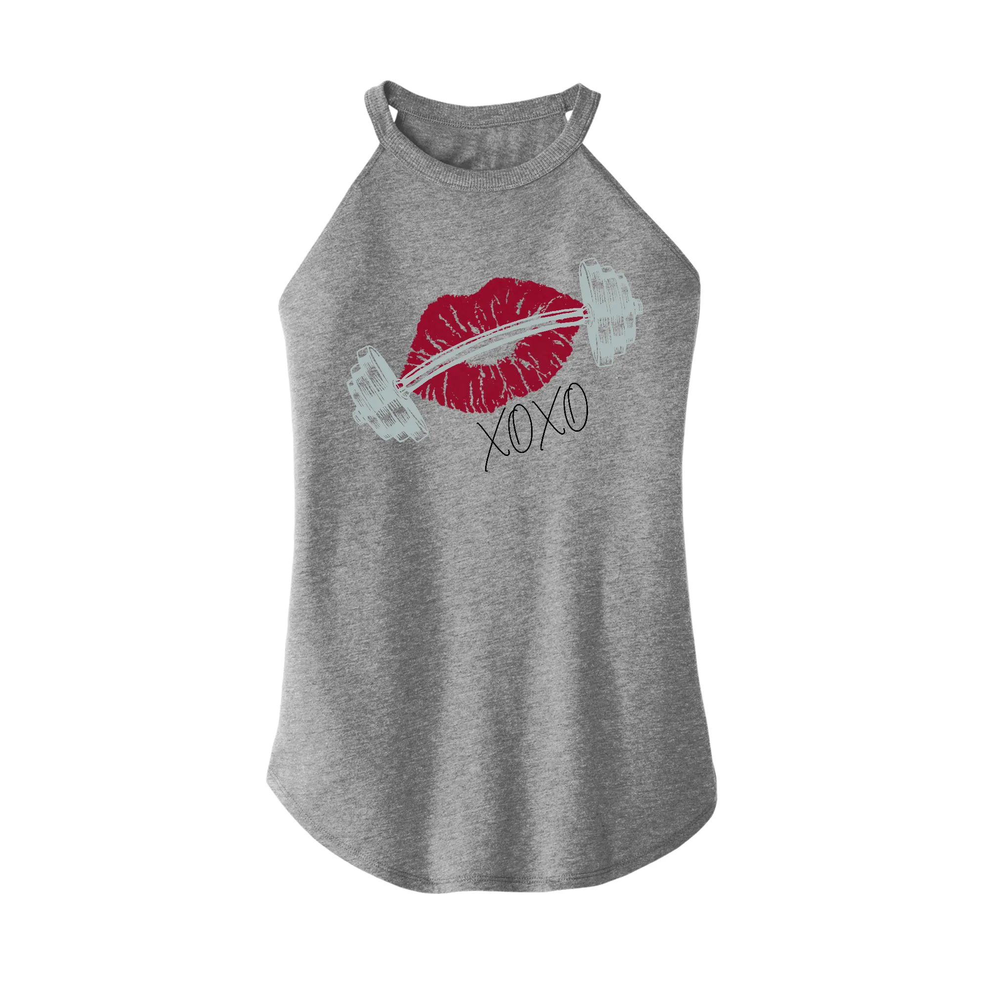 Barbell Kisses Rocker Tank