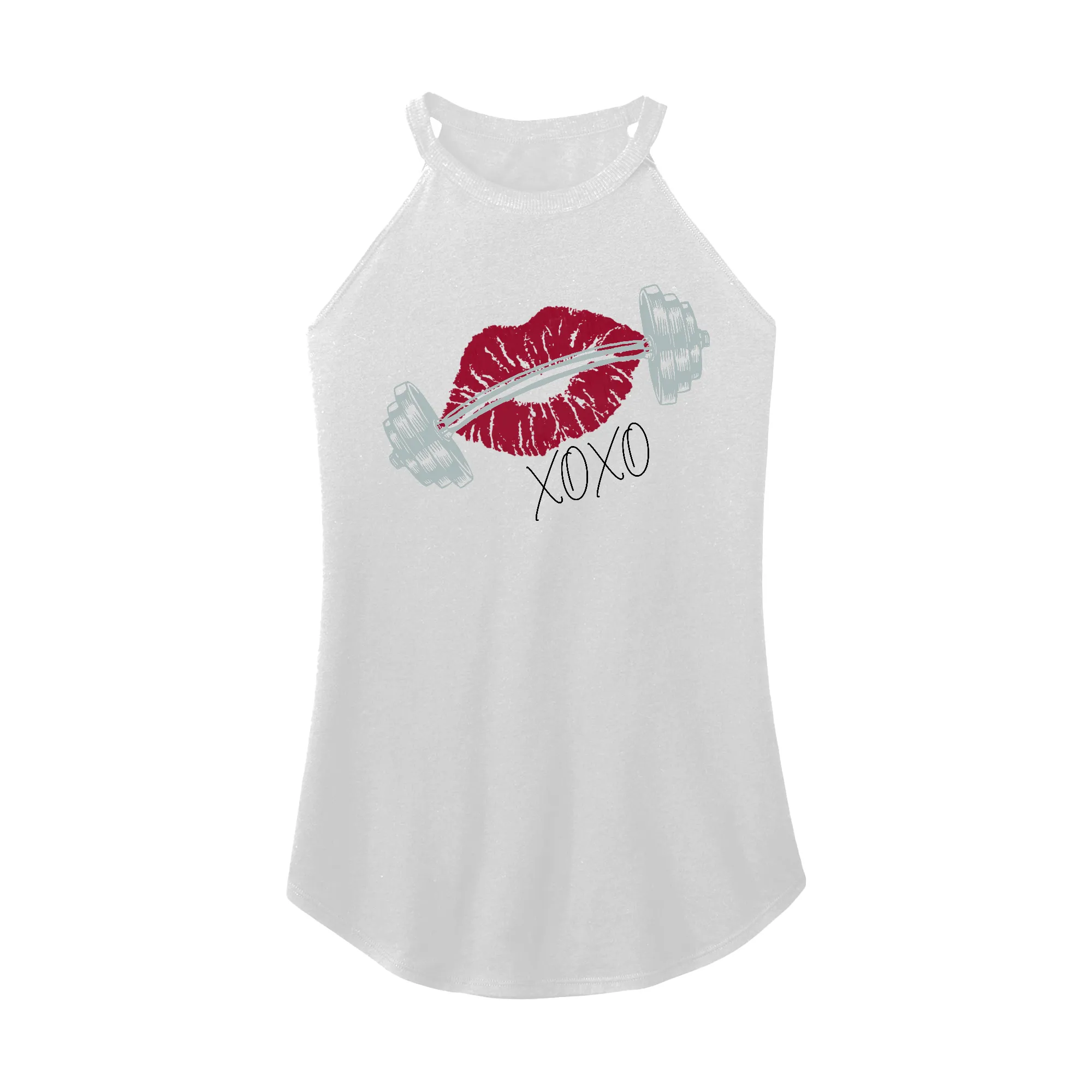 Barbell Kisses Rocker Tank