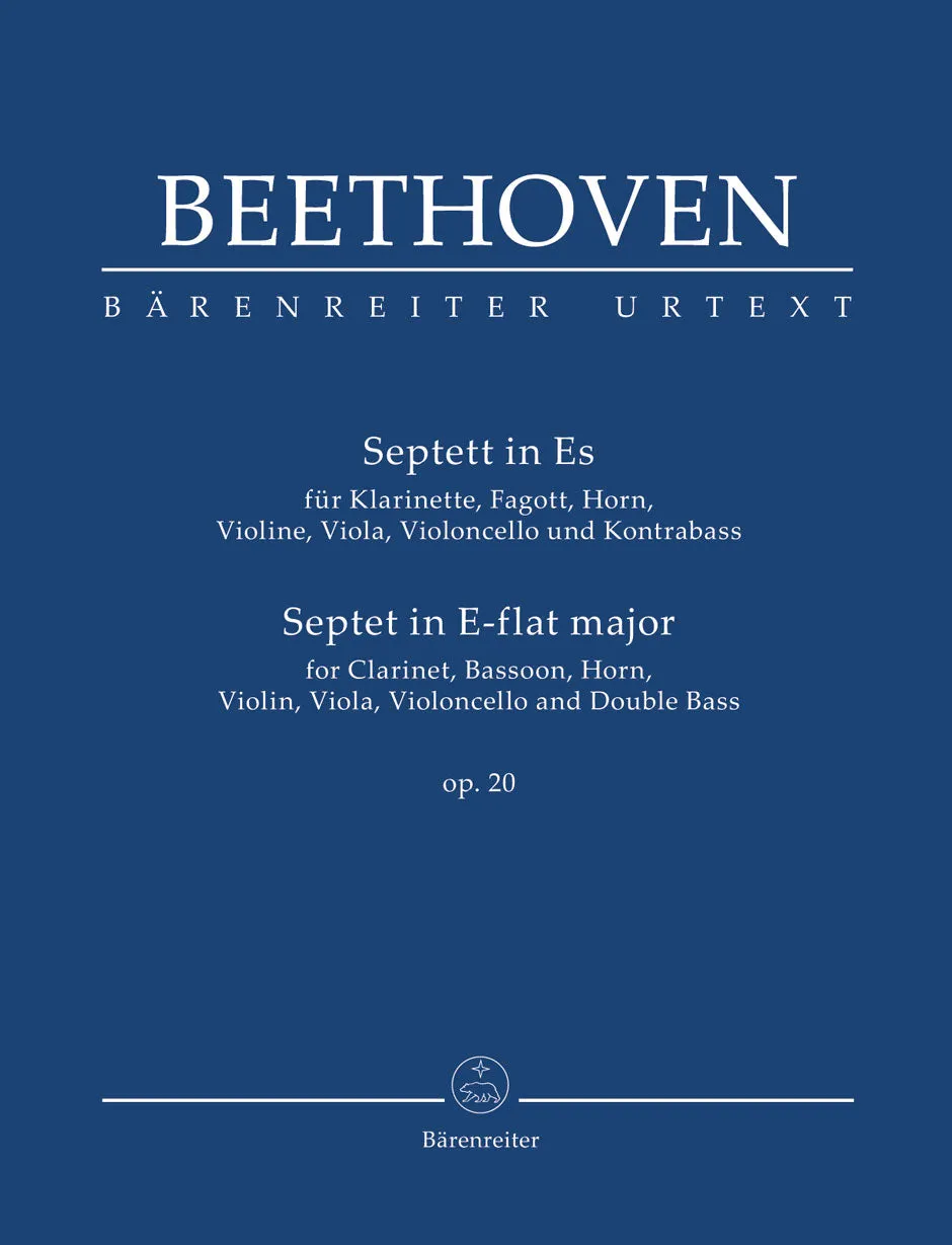 Beethoven - Septet for Clarinet, Bassoon, Horn, Violin, Viola, Violoncello and Double Bass in E-flat major op. 20 - Septet