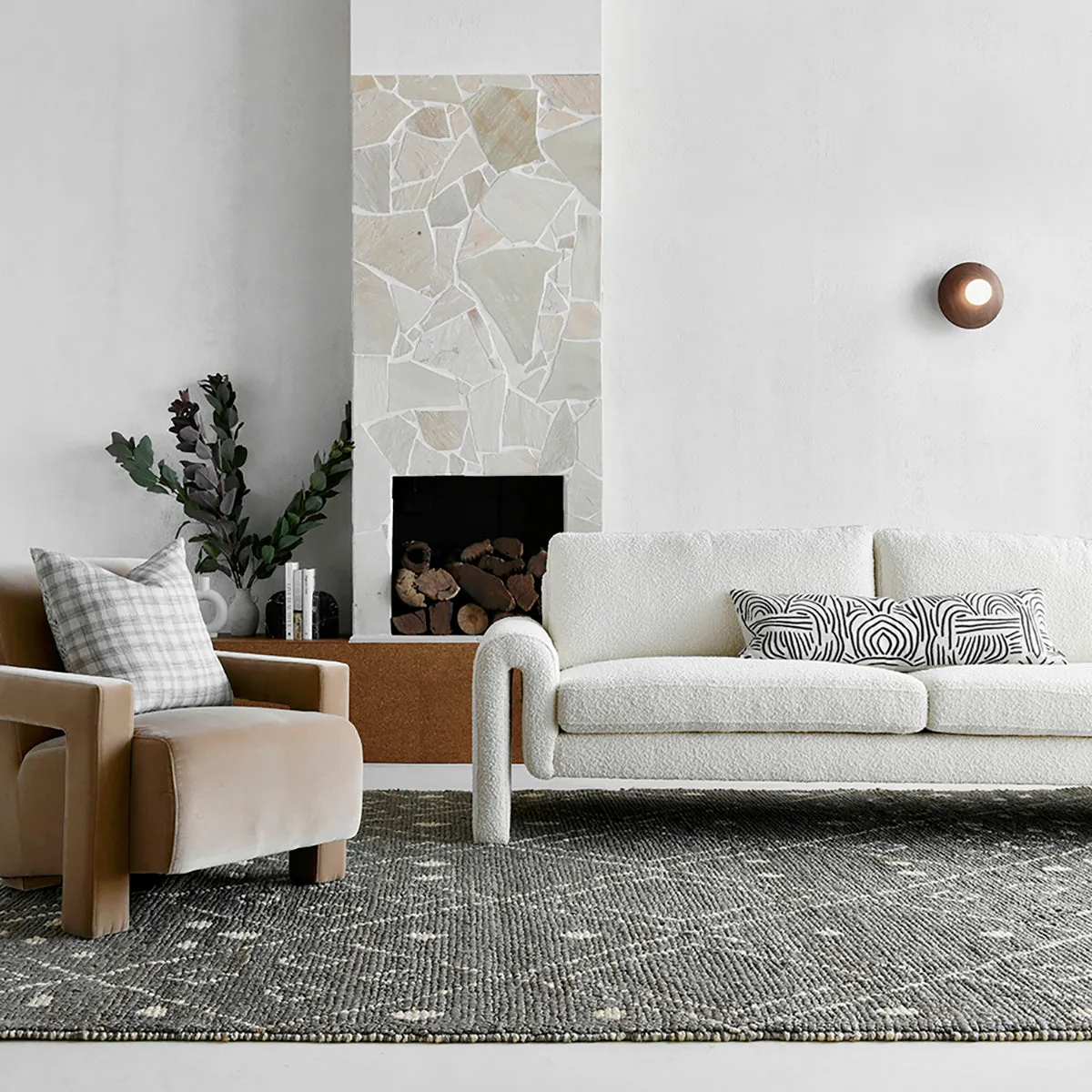 Blaise Velvet Armchair