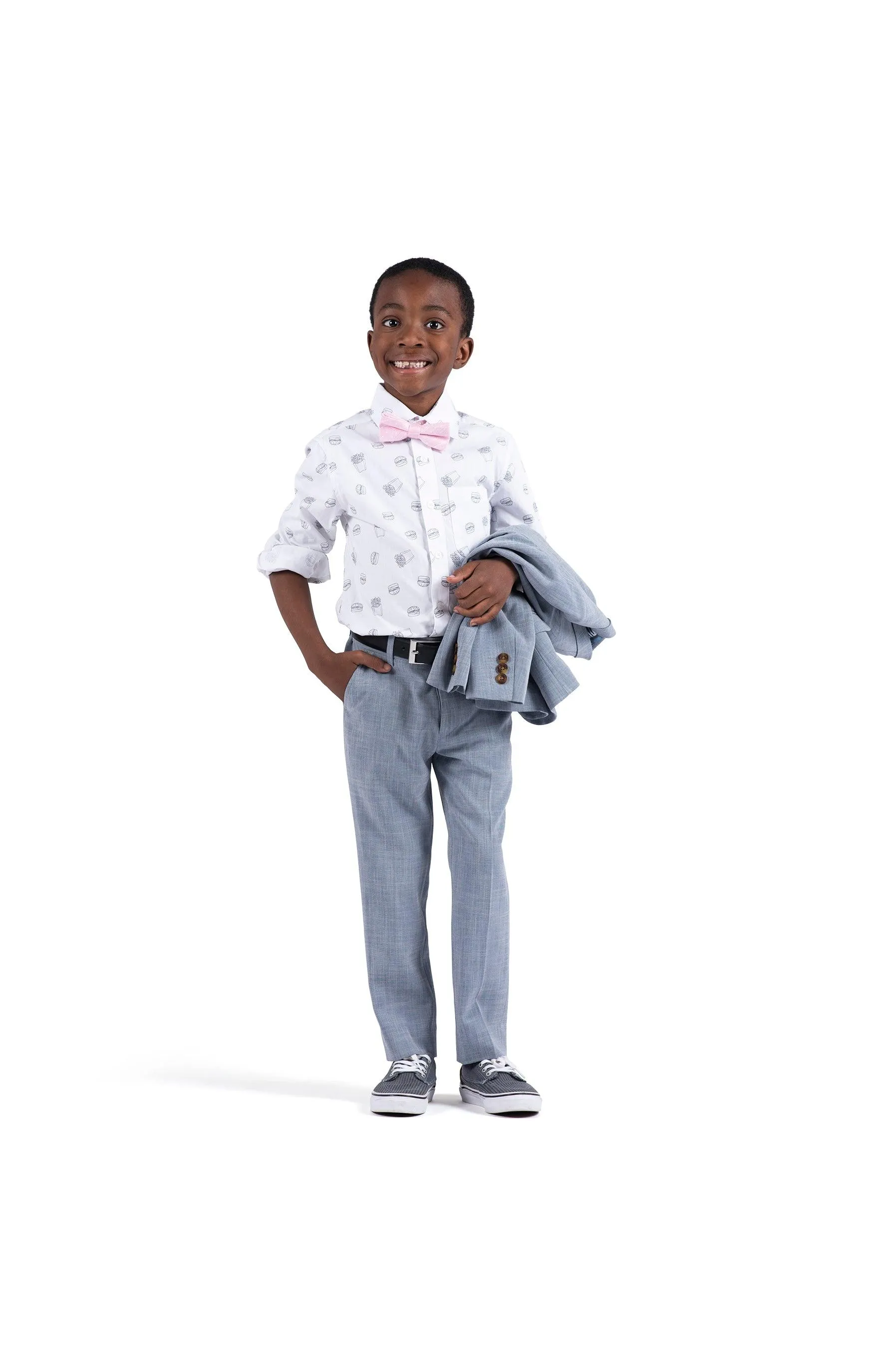 Boys Tops | Burgers and Fries Standard Dress Shirt | Appaman