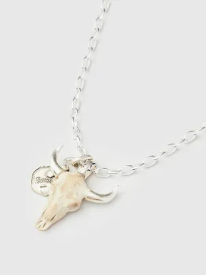 Buffalo Pendant in Silver