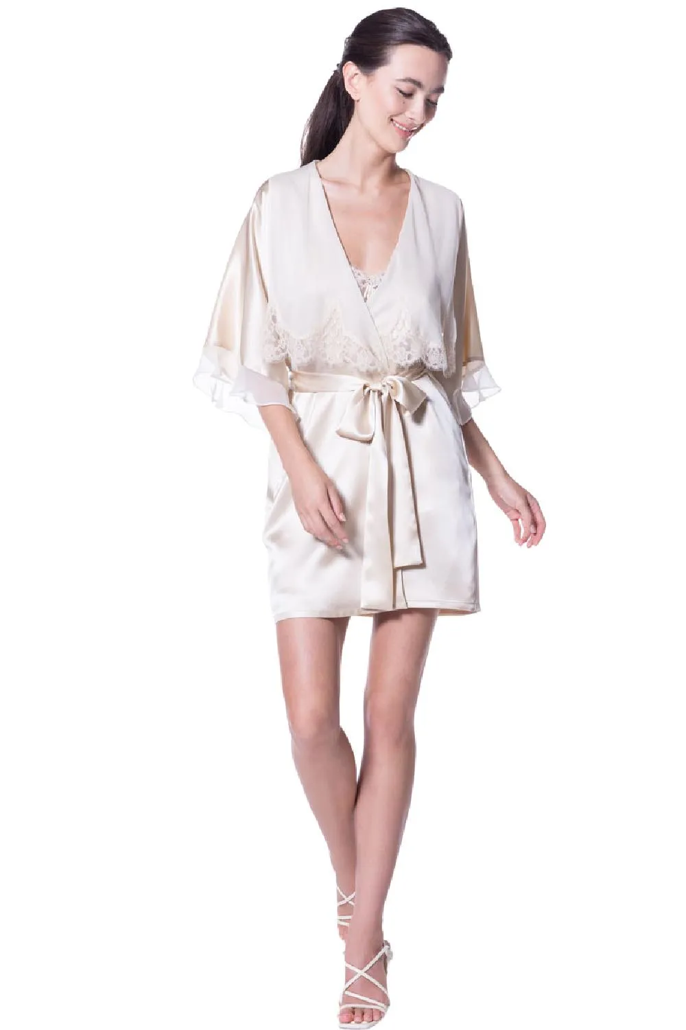 Christine Signature Short Robe, Vintage (SIG4100)