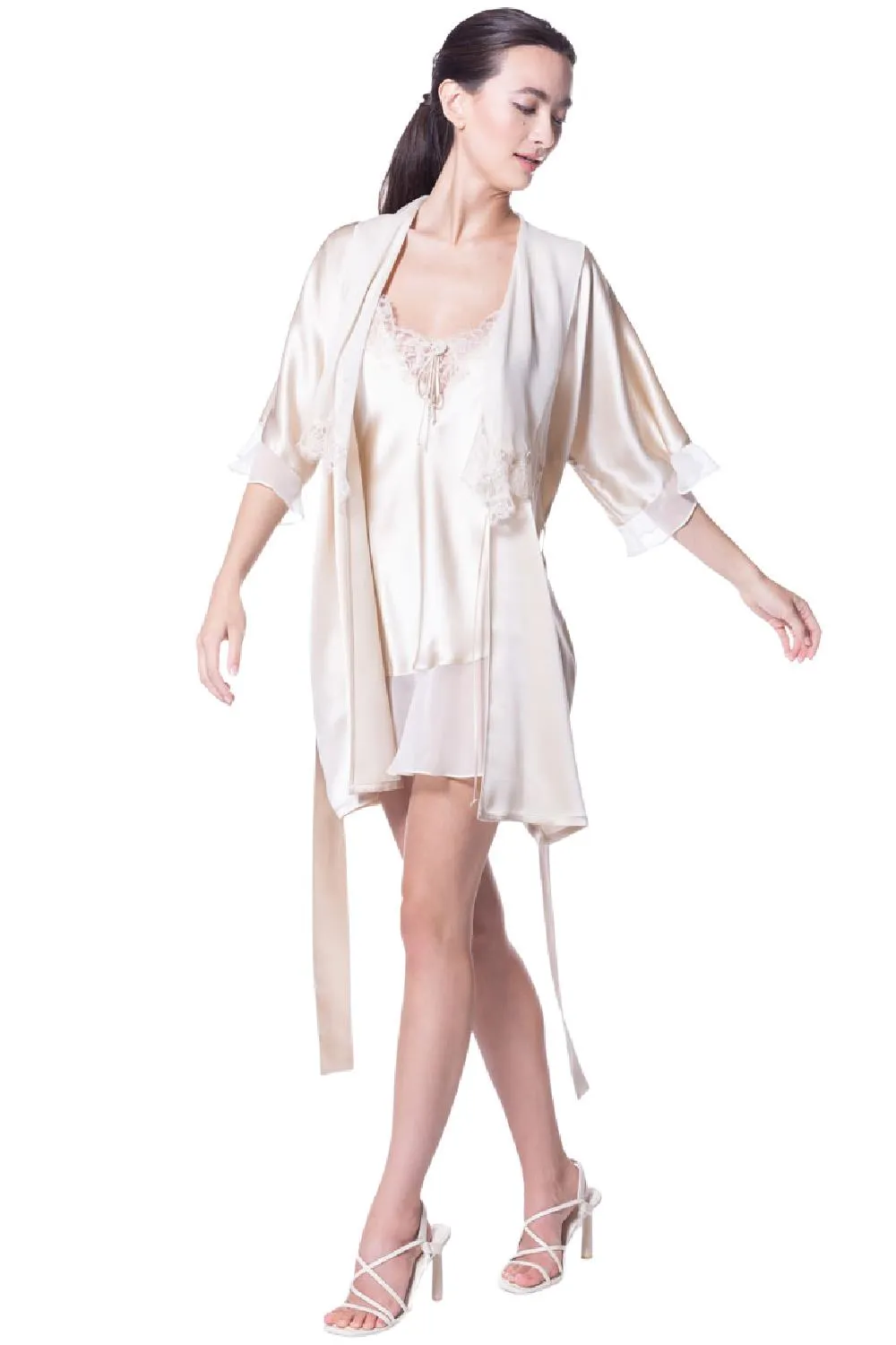 Christine Signature Short Robe, Vintage (SIG4100)