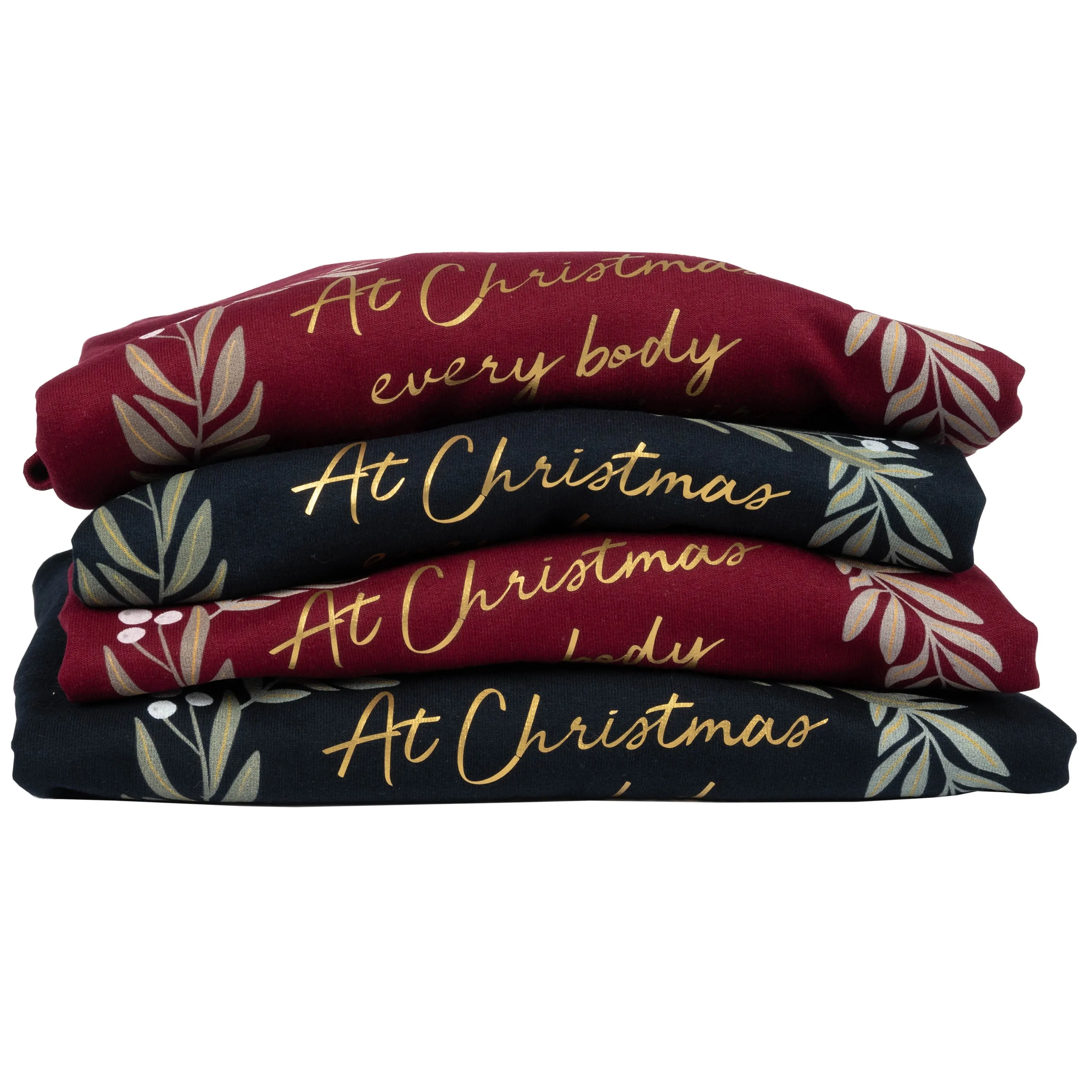 Christmas Sweater in Navy - Jane Austen Quote