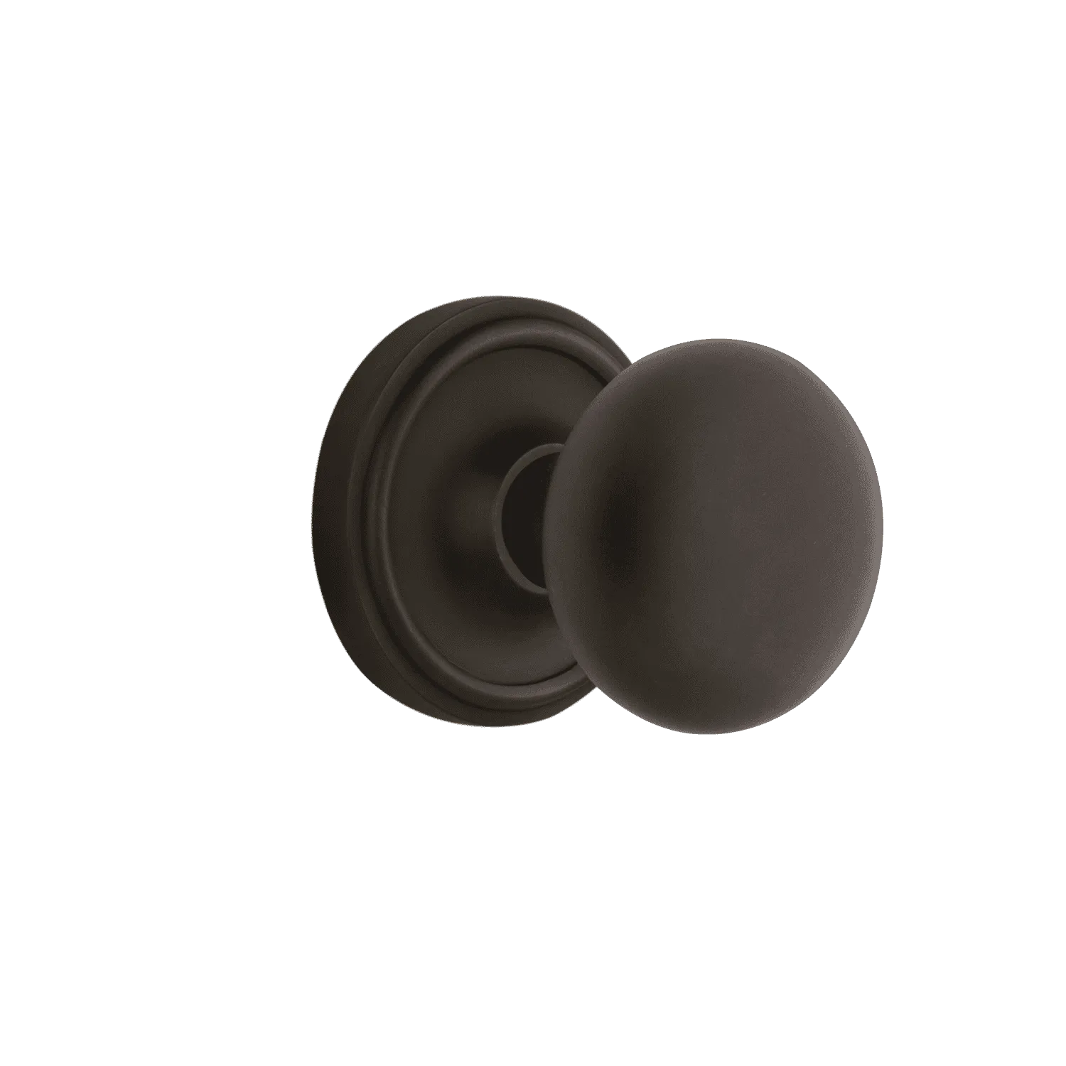 Classic Rosette with New York Knob in Oil-Rubbed Bronze