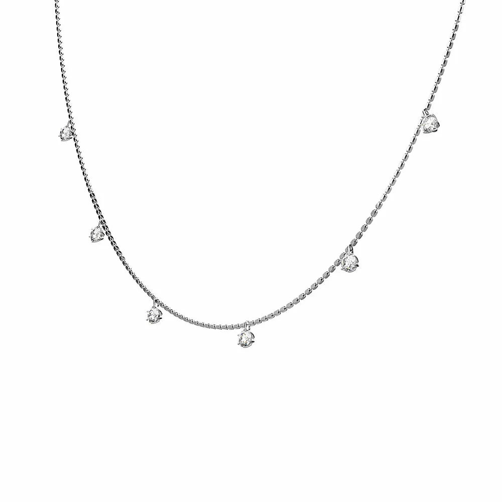 Dainty Dream Diamond Necklace Encased in Platinum