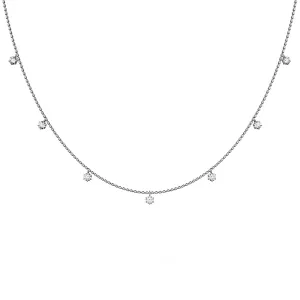 Dainty Dream Diamond Necklace Encased in Platinum