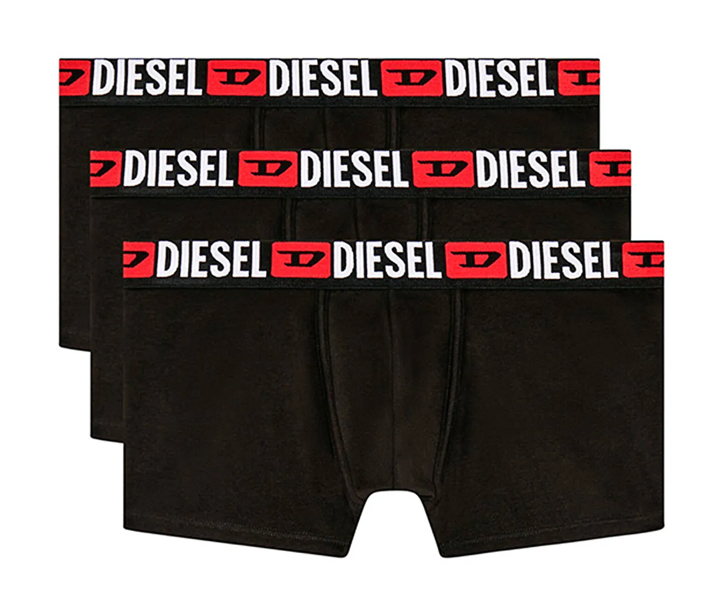 Diesel Umbx Damient 3 Pack Boxer Short In Black For Men
