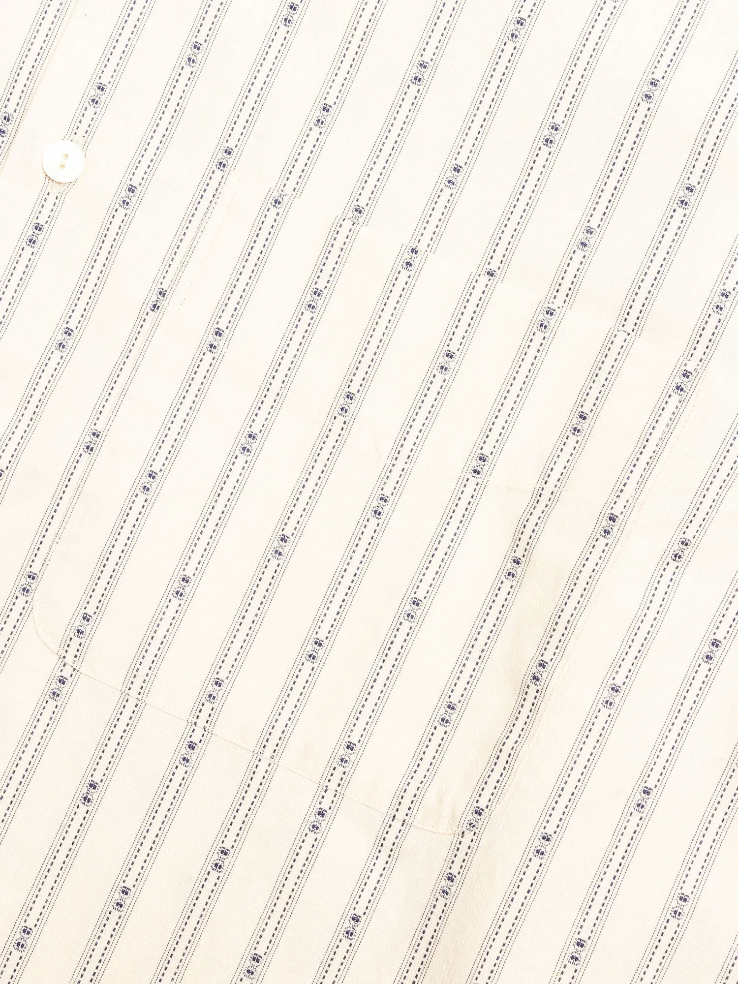Dobby Stripe Work Shirt in Natural