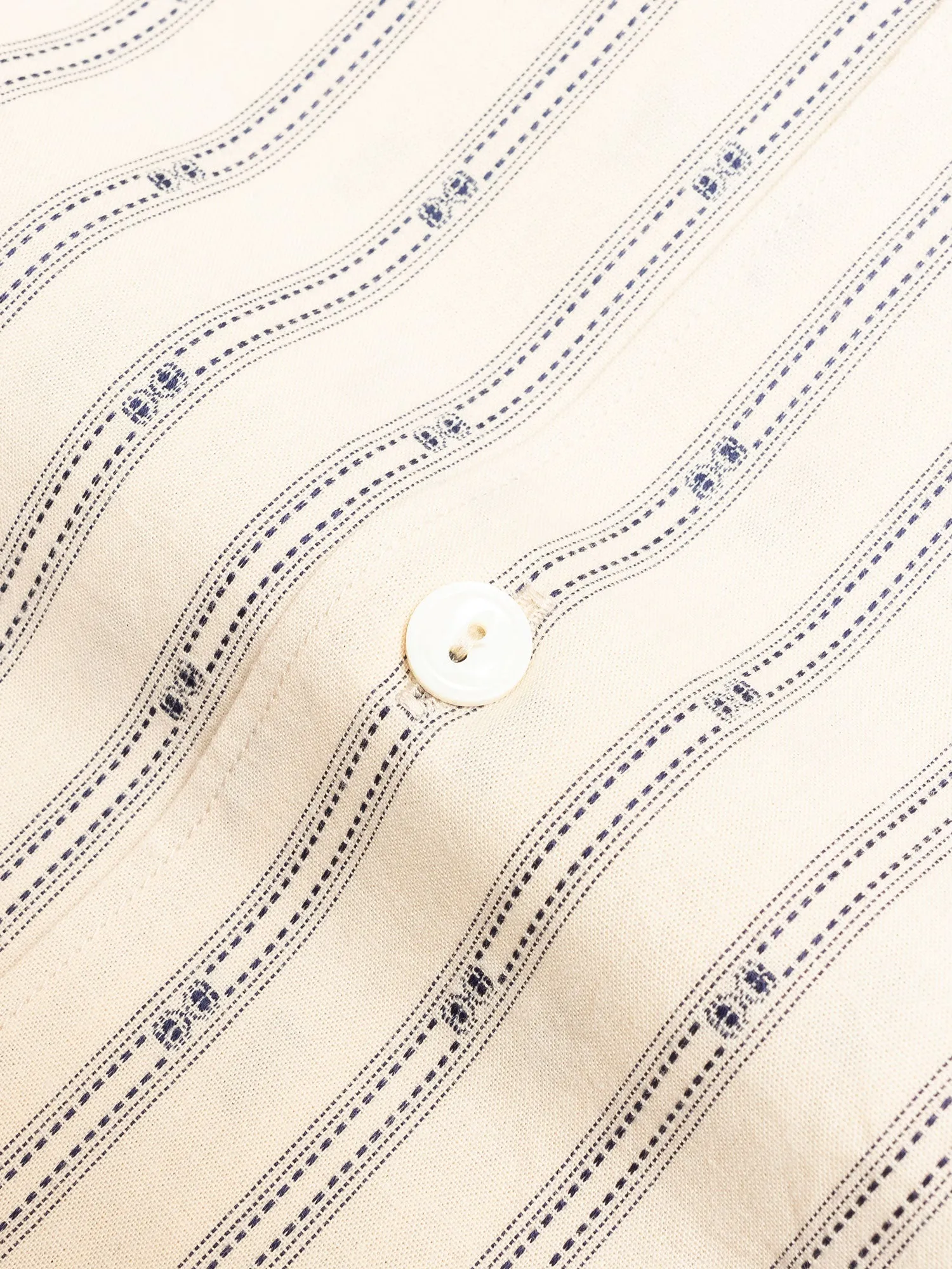 Dobby Stripe Work Shirt in Natural