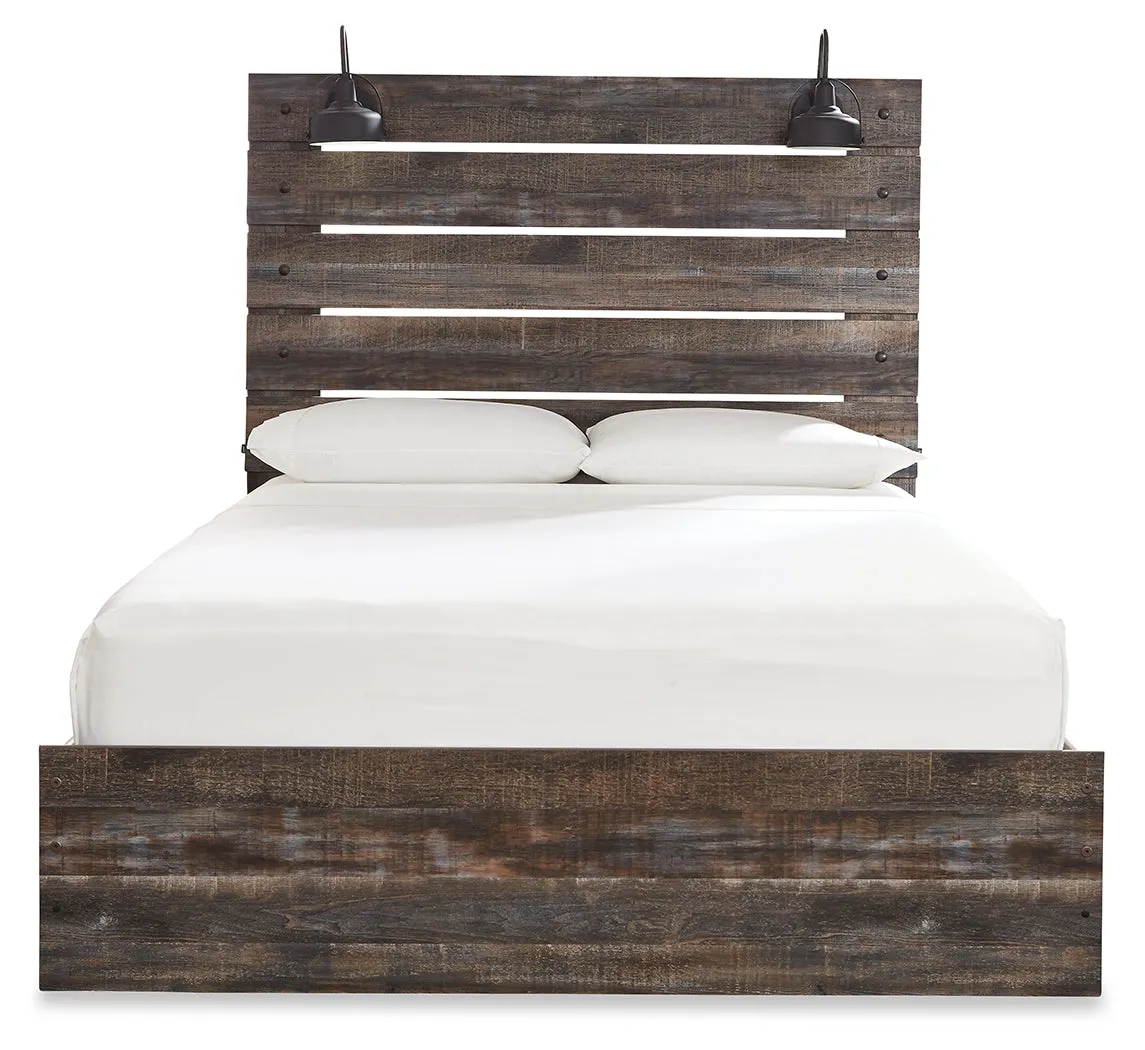 Drystan Queen Panel Bed with Dresser and Nightstand in Multi