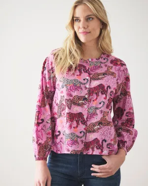 Feline Fatale - Big Plans Blouse - Lovely Lilac