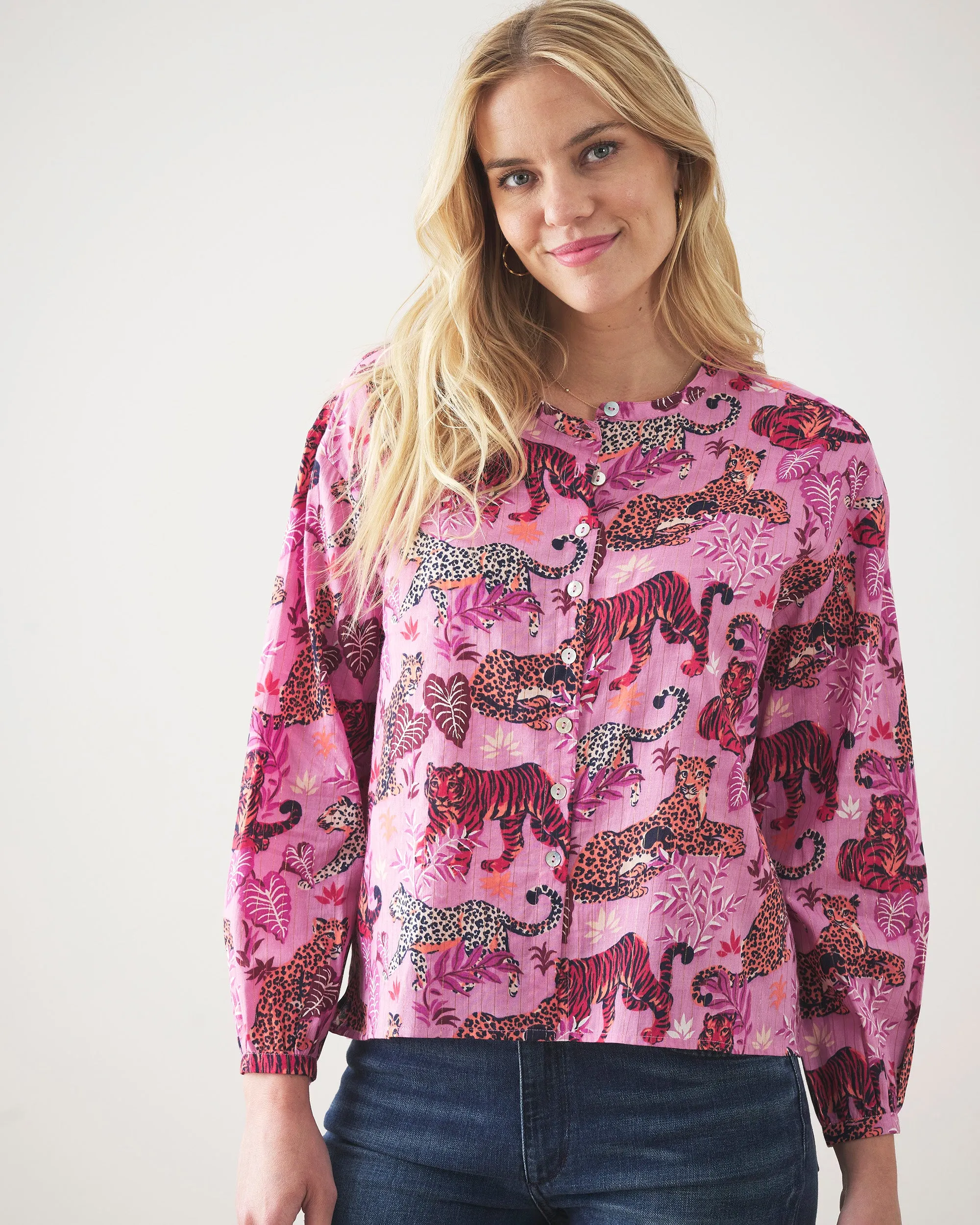 Feline Fatale - Big Plans Blouse - Lovely Lilac