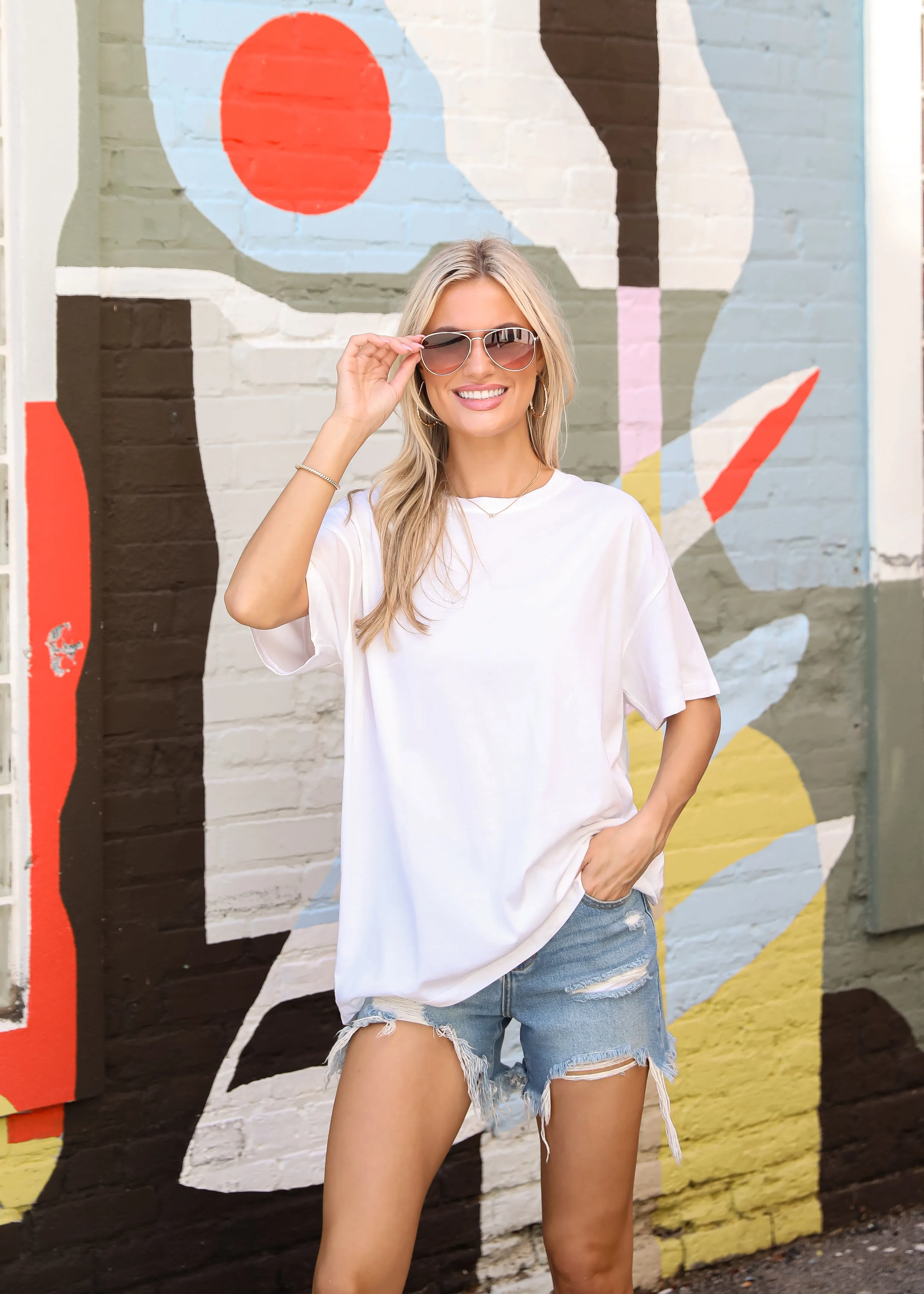 FINAL SALE - Stella Oversized Tee - DU DEAL