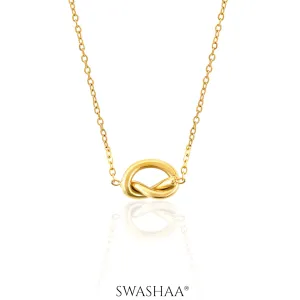 Gala Knot 18K Gold Plated Necklace