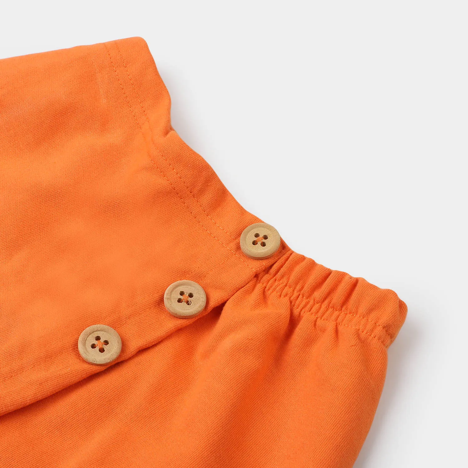 Girls Short Floral - Orange