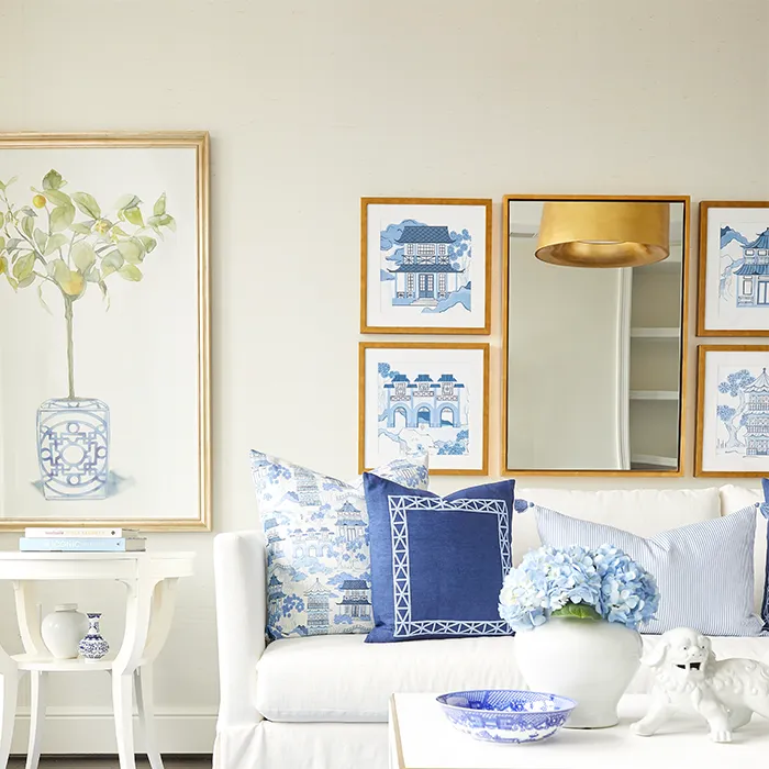 Grasscloth Wallpaper in Pearl