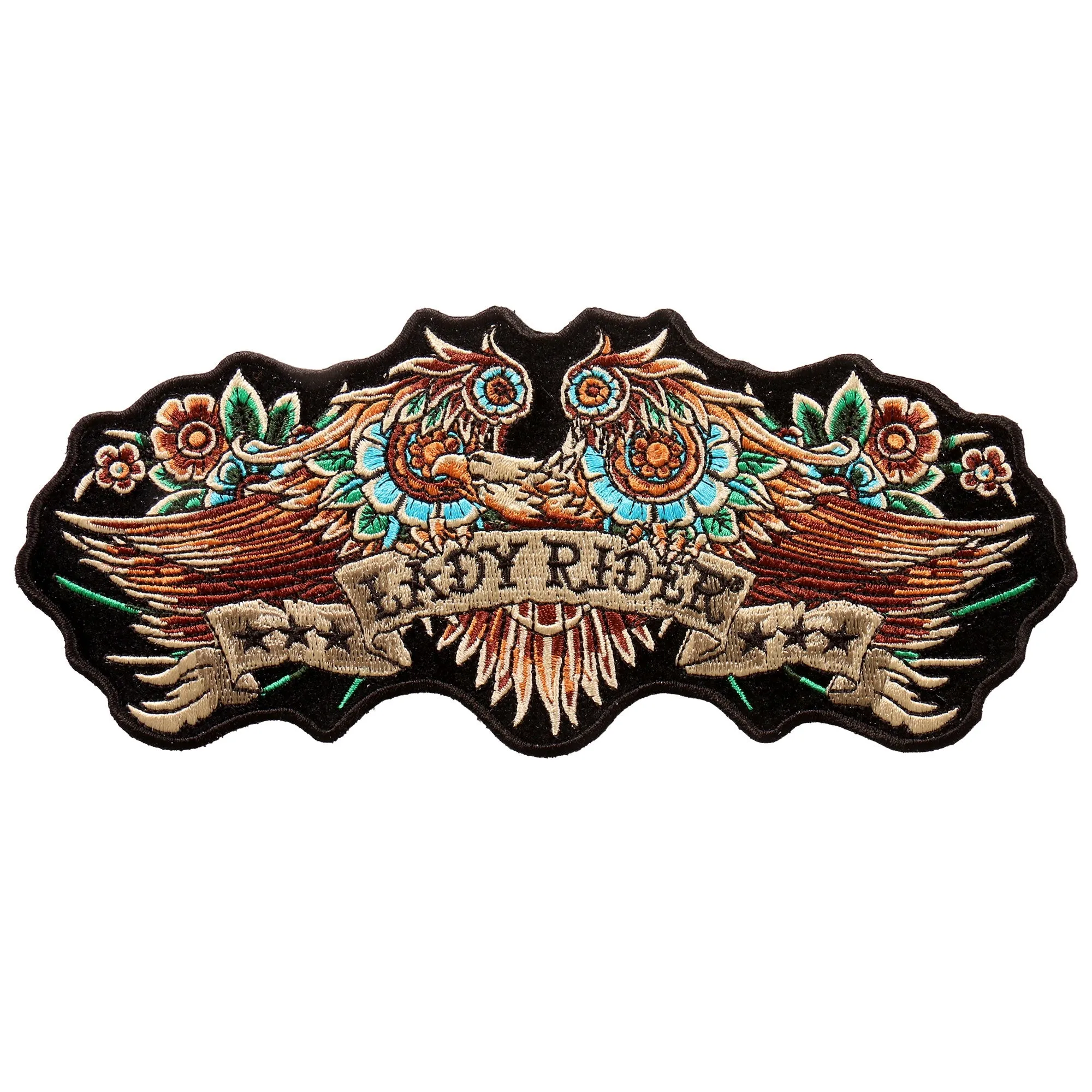 Hot Leathers PPA9777 Lady Rider Banner Eagle 8"x3" Patch
