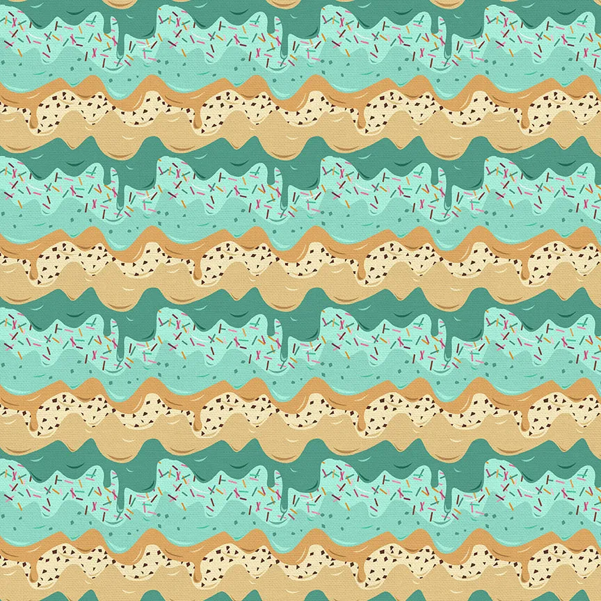 Ice Cream Drips - Blue