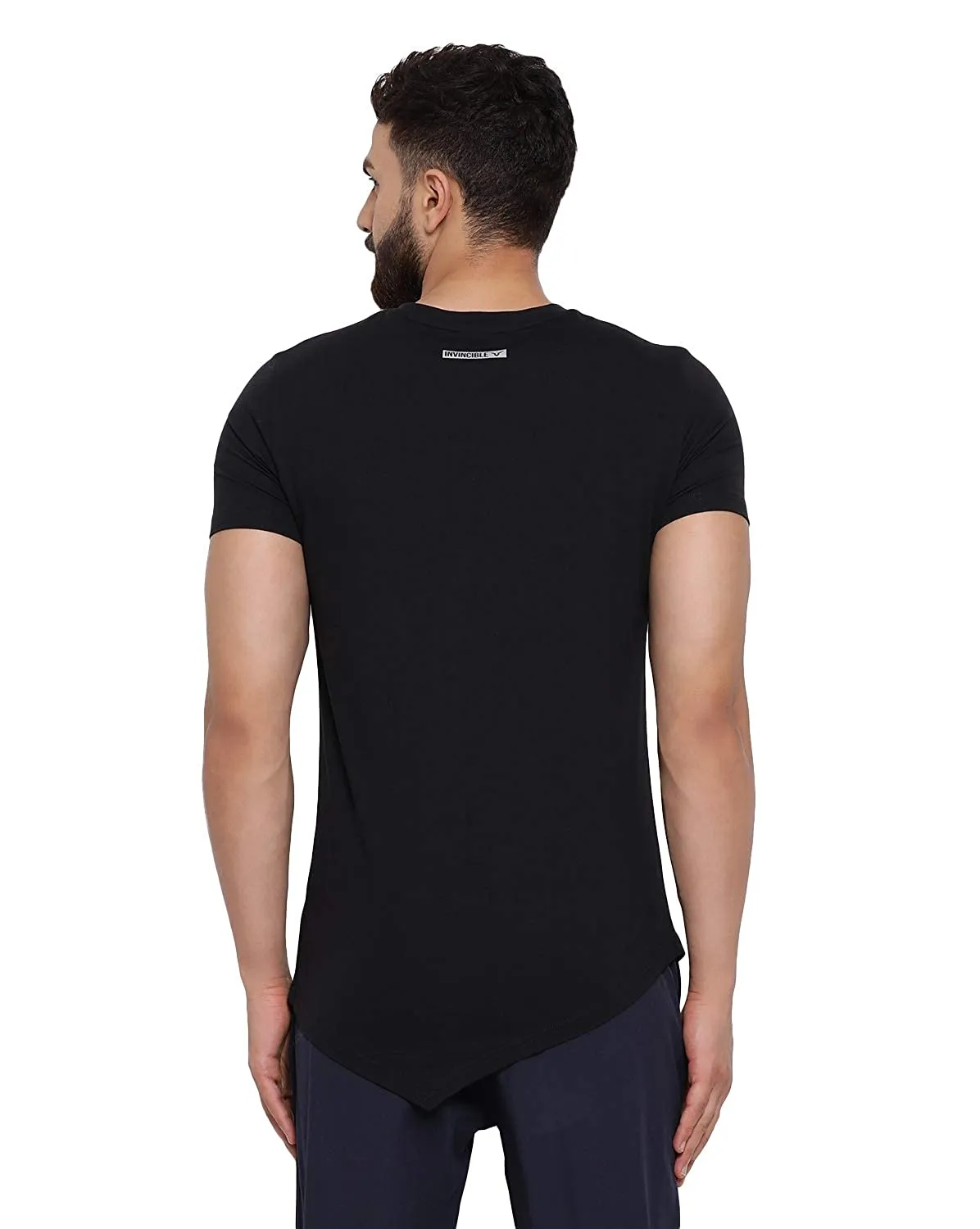 Invincible Men’s Slim Fit Asymmetrical T-Shirt