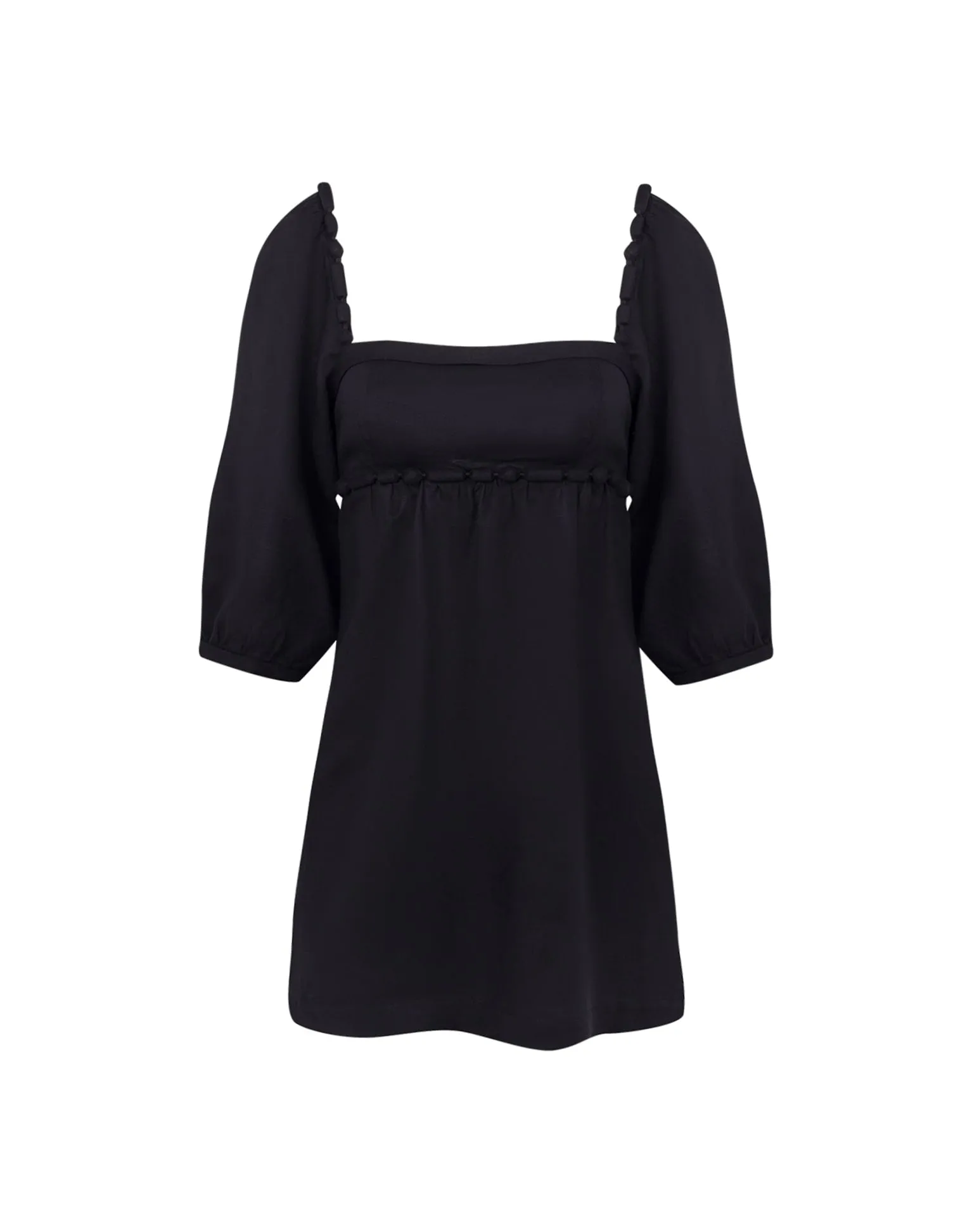 Isadora Detail Short Dress (exchange only) - Black