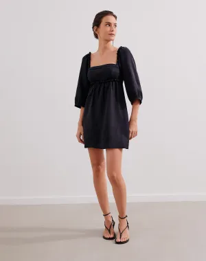 Isadora Detail Short Dress (exchange only) - Black