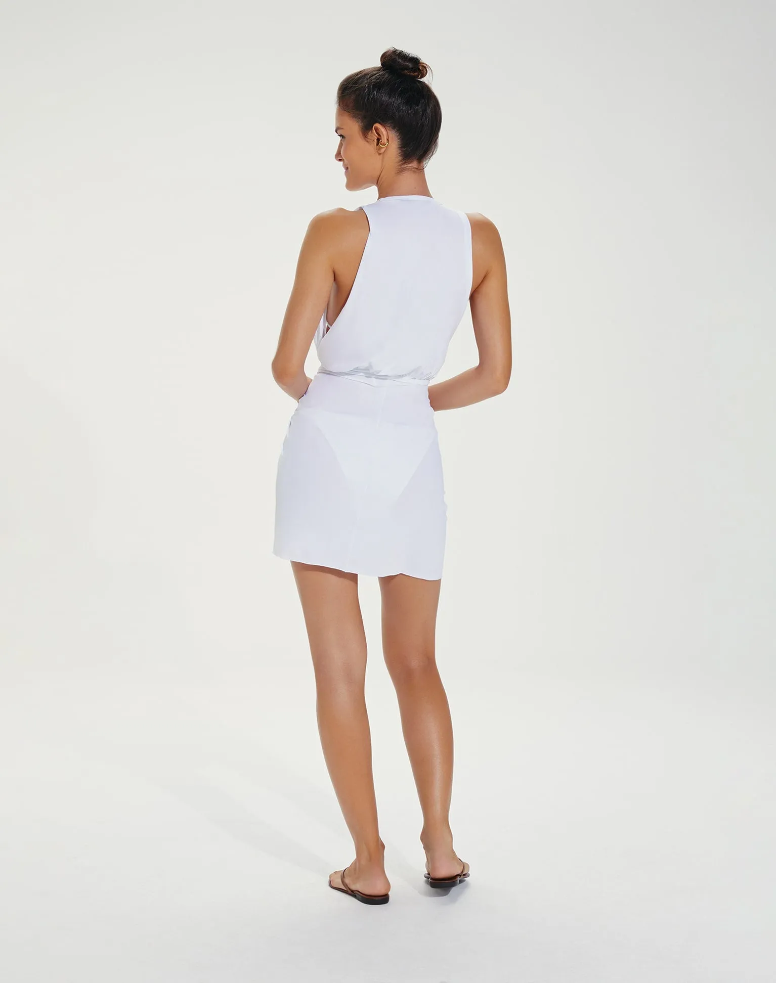 Karina Mini Cover Up - White