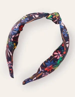 Knotted Headband-Black, Wild Dandelion