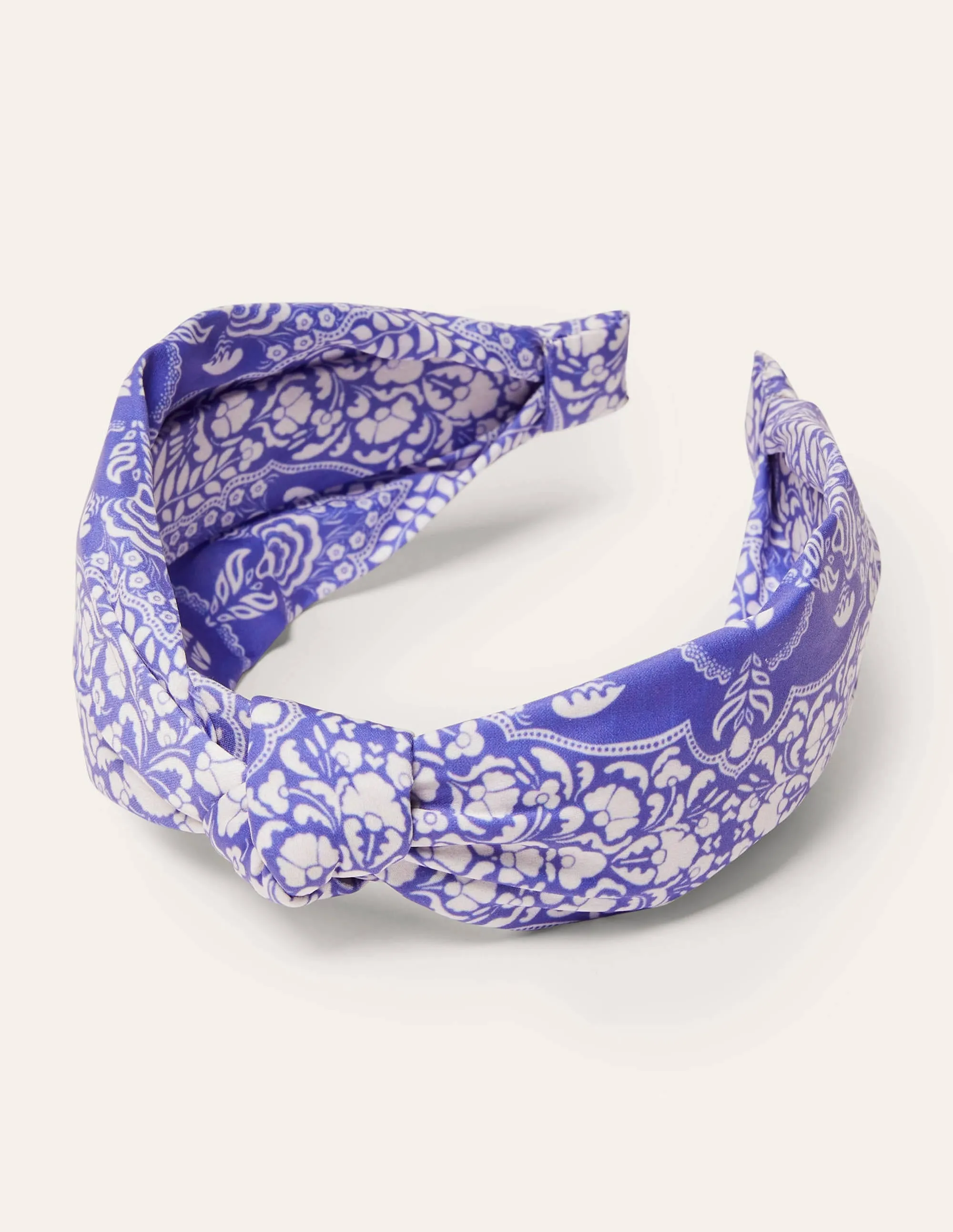 Knotted Headband-Bluebell, Passion Bloom