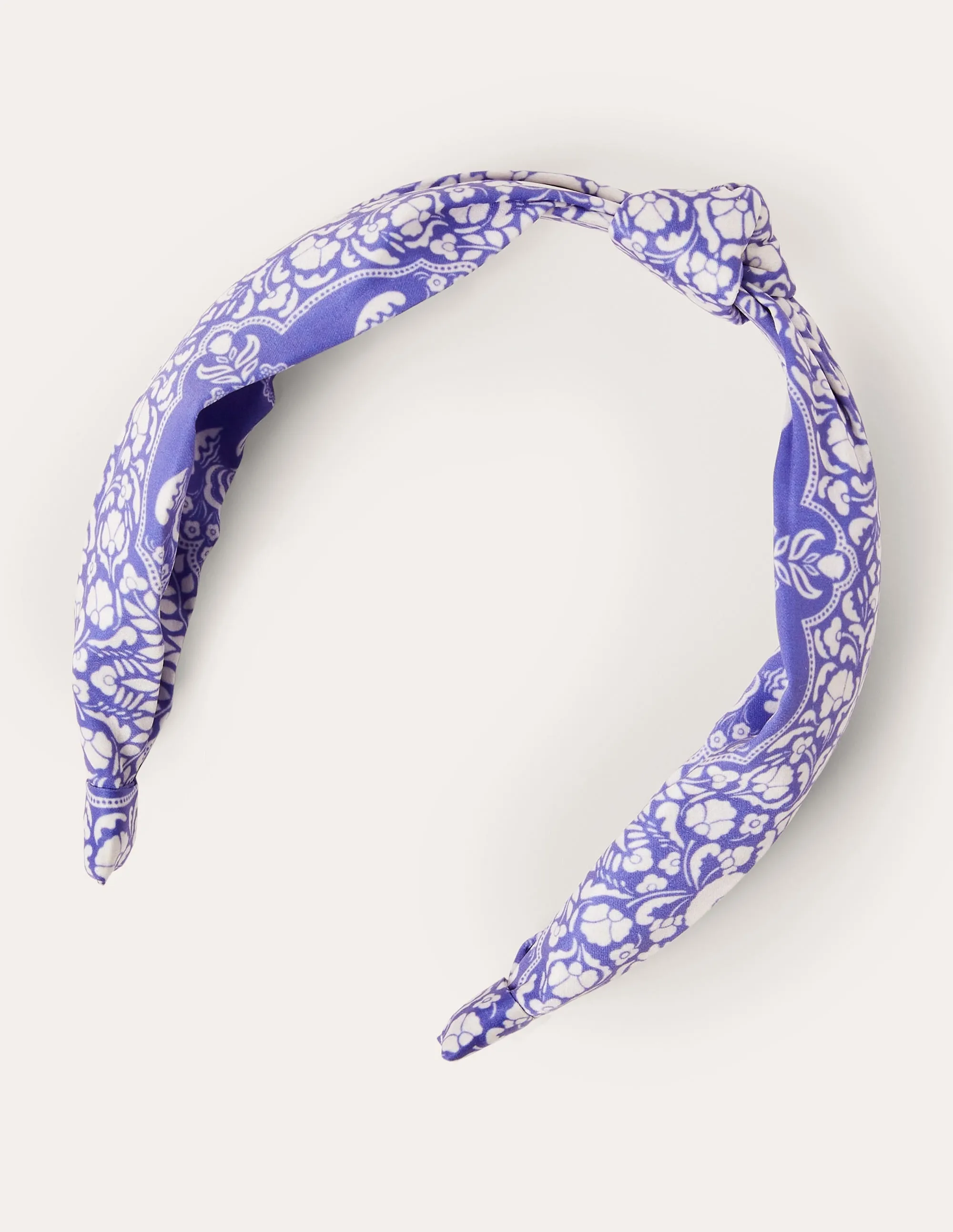 Knotted Headband-Bluebell, Passion Bloom