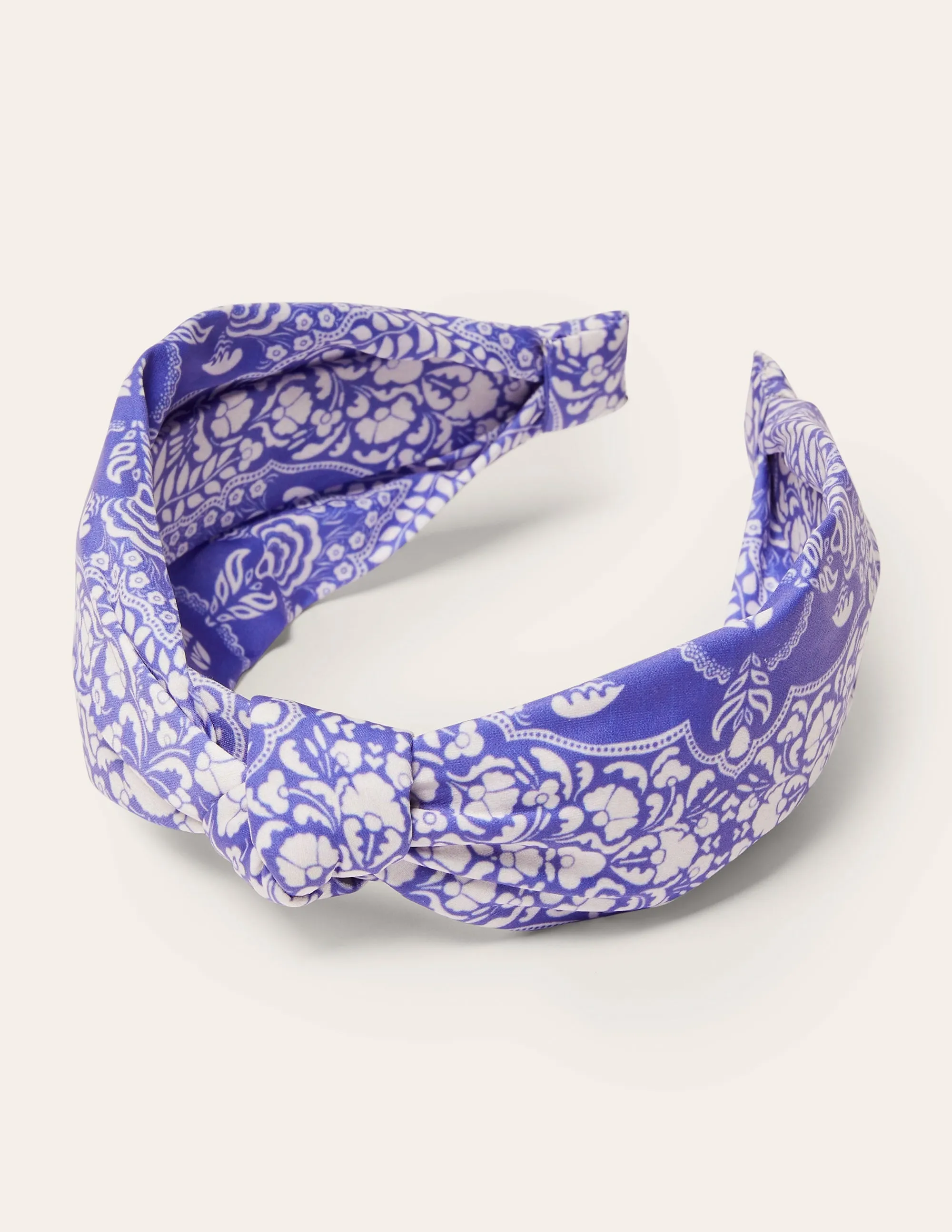 Knotted Headband-Bluebell, Passion Bloom