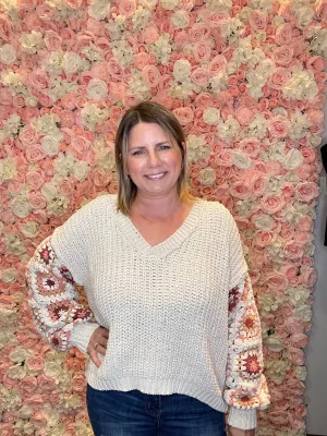 Laney Chenille V-Neck Sweater