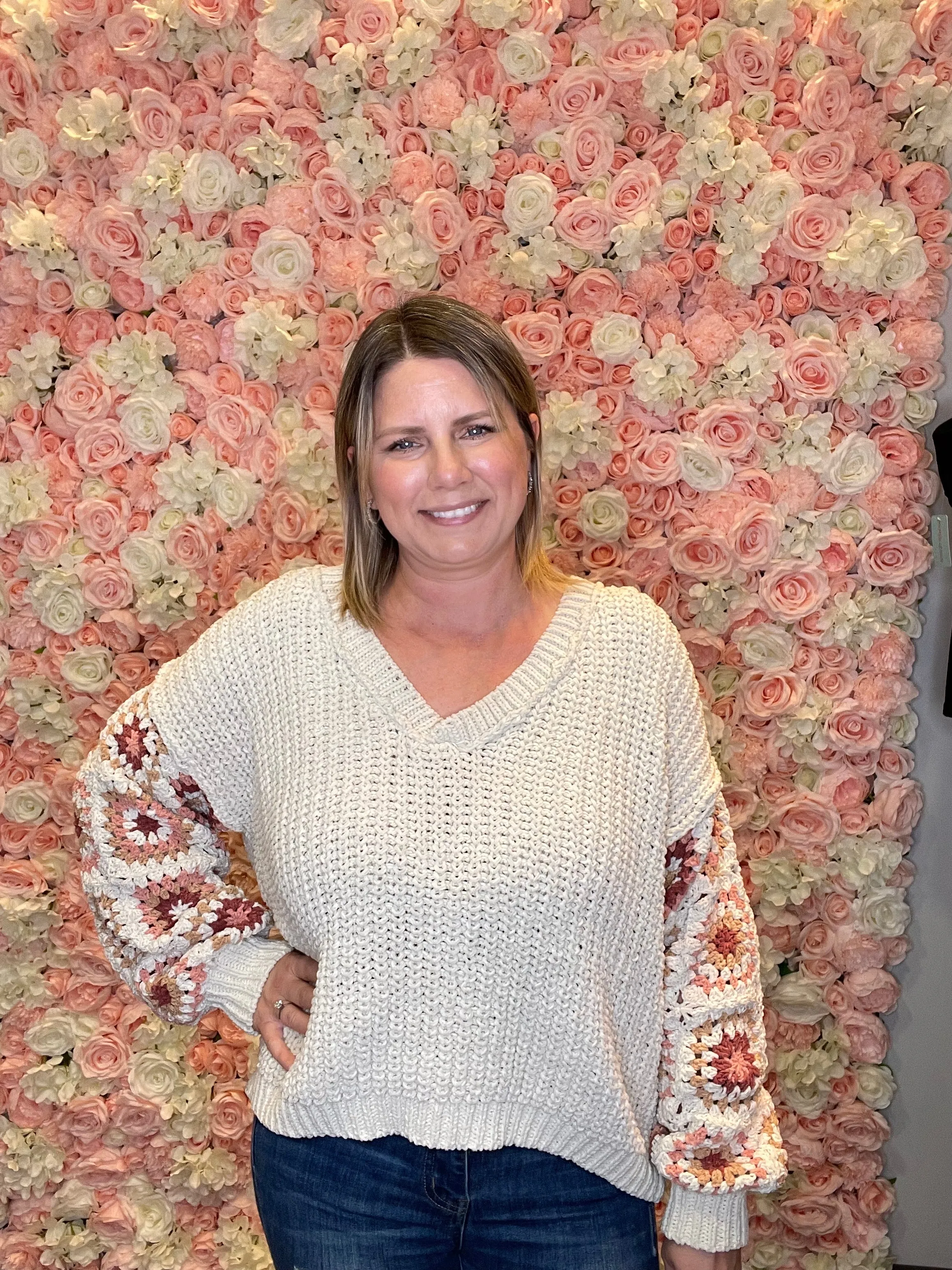 Laney Chenille V-Neck Sweater