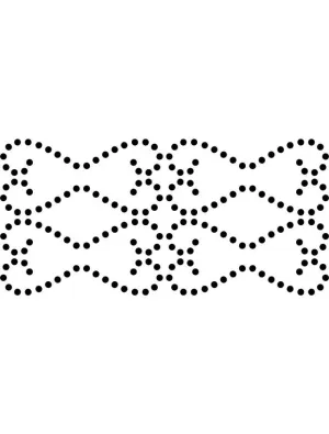 Nailhead Trim Stencil - Dixie Belle Paint Company