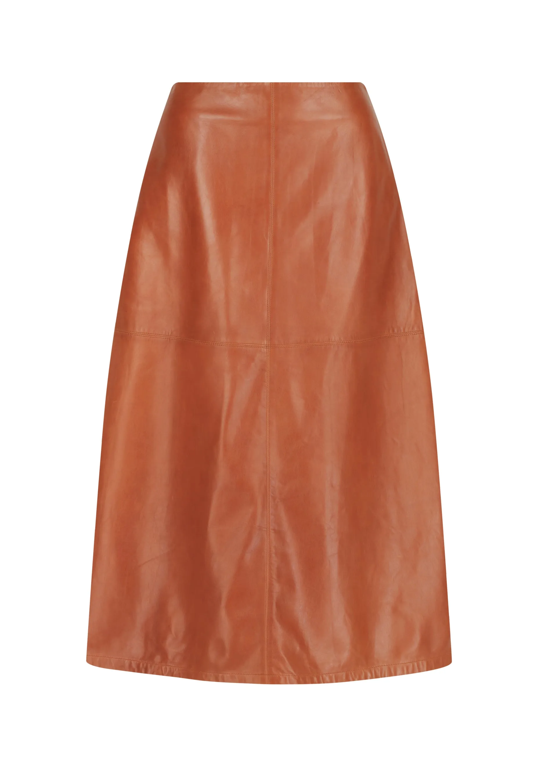 Nikita Leather Skirt_Tan