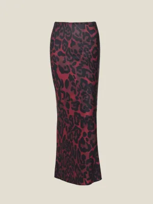 Norma Leopard Maxi Skirt