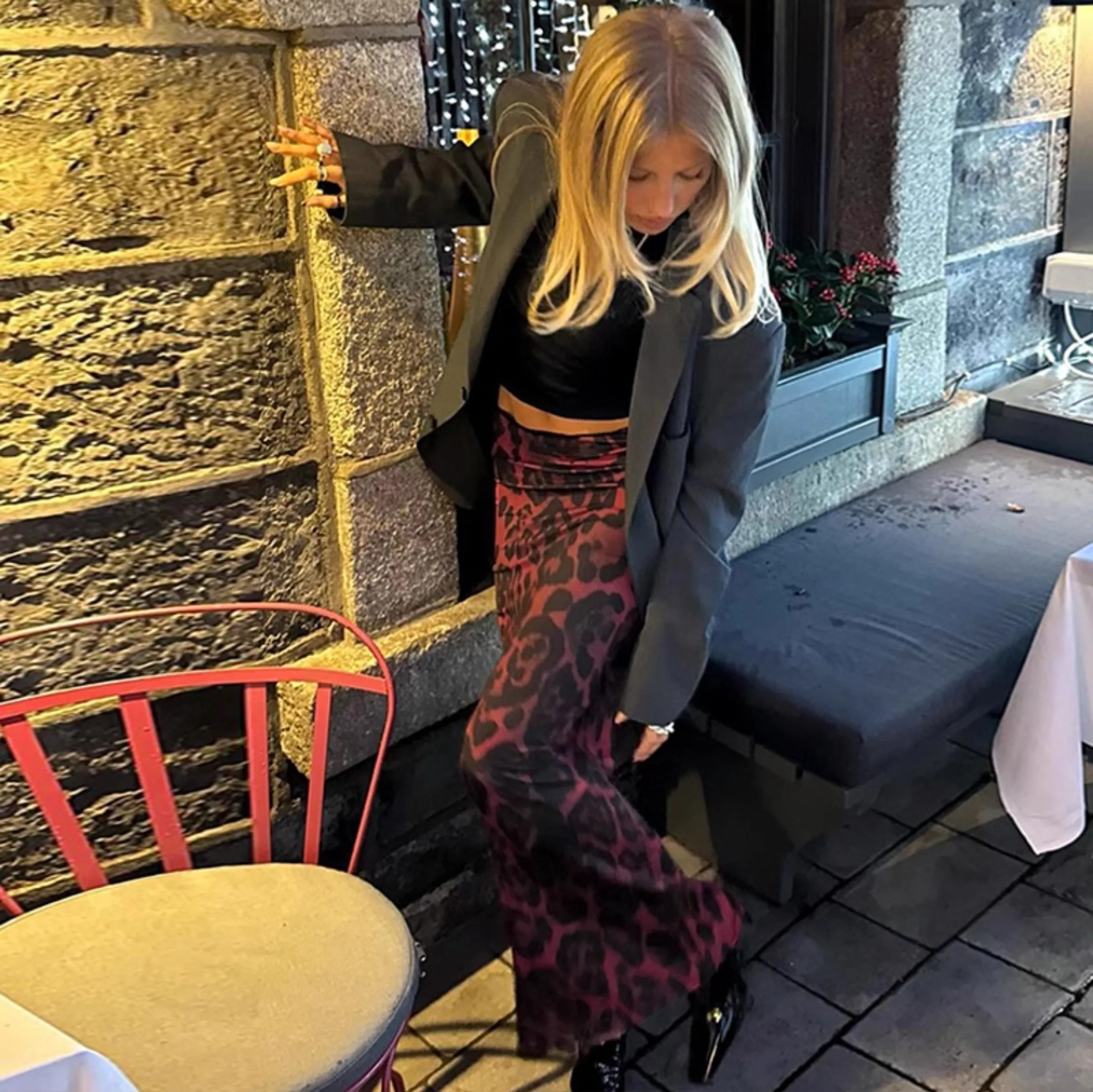 Norma Leopard Maxi Skirt