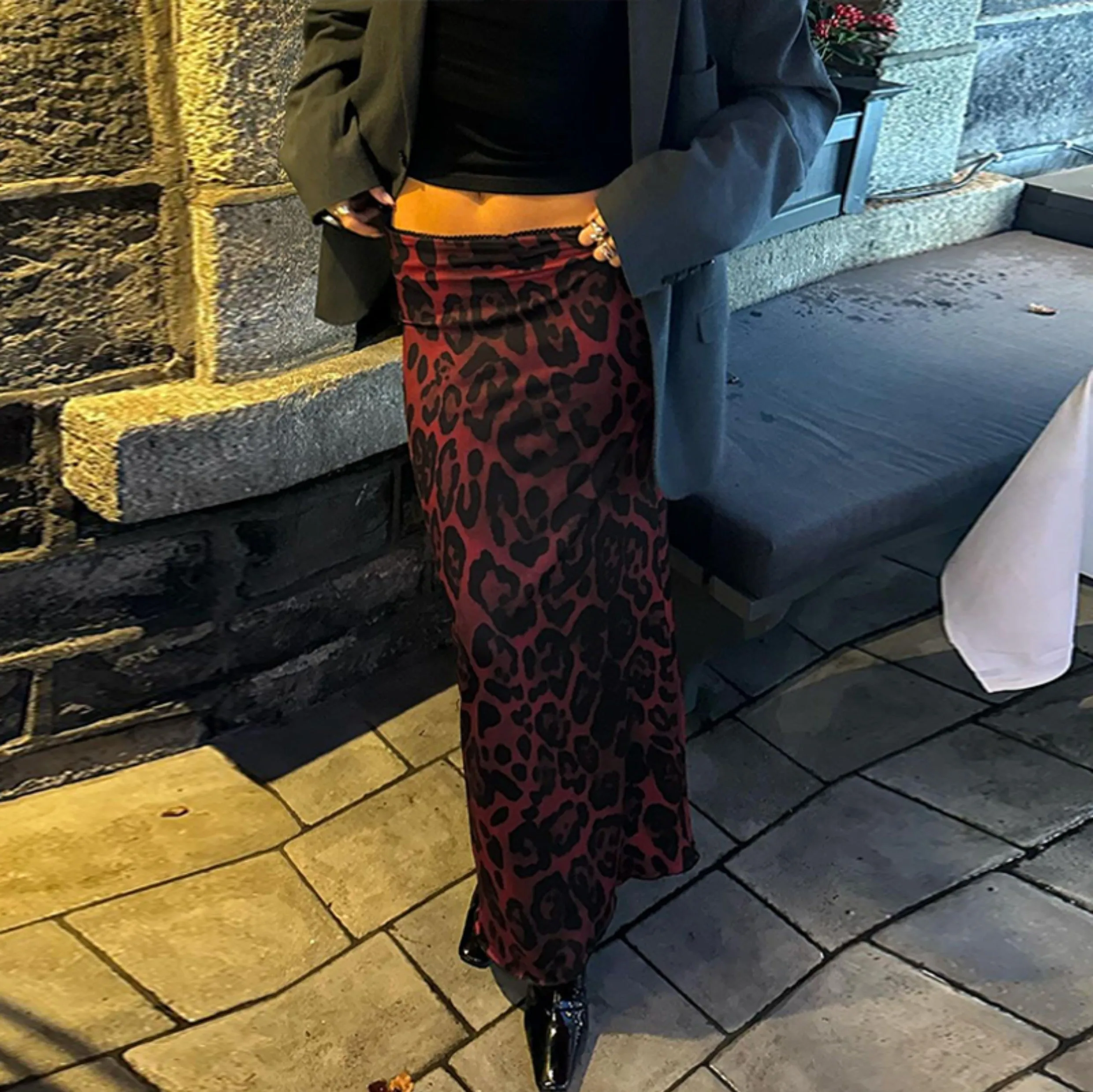 Norma Leopard Maxi Skirt