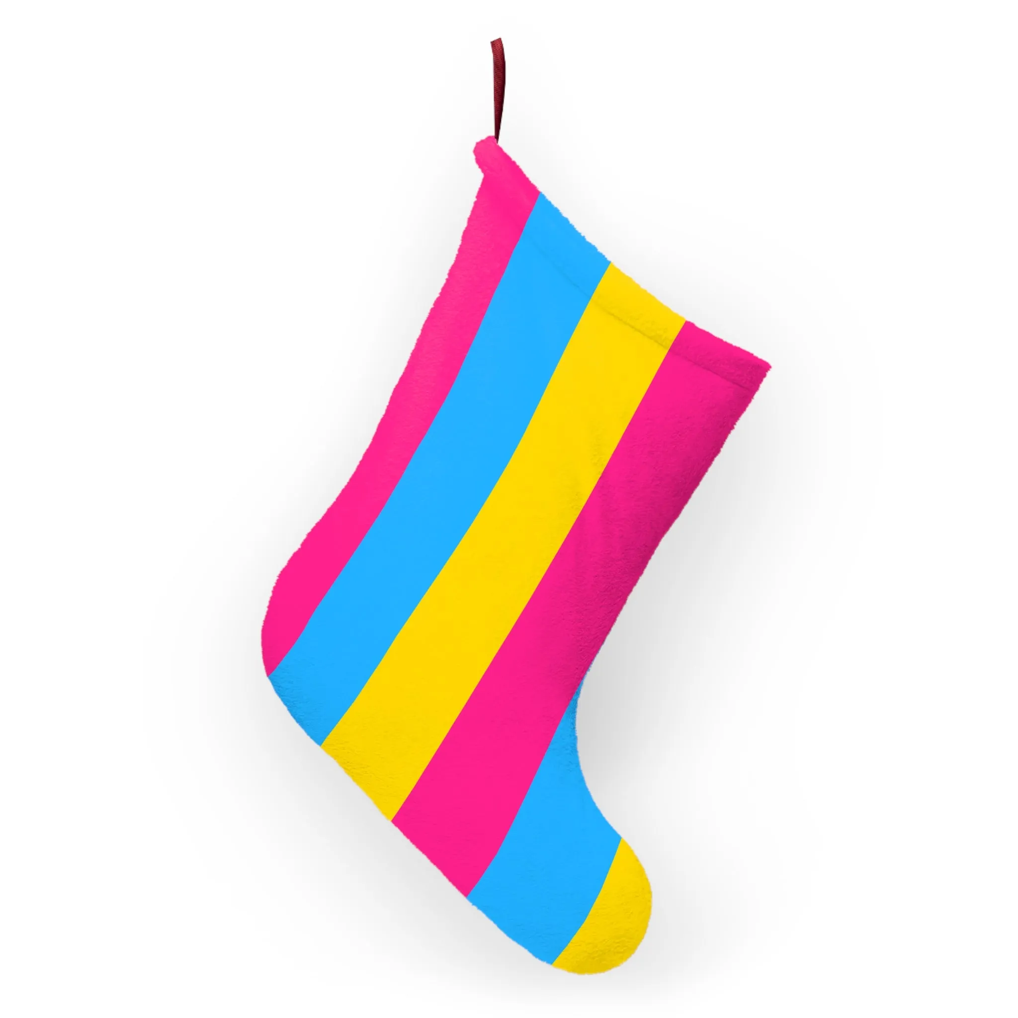 Pansexual Pride Christmas Stocking - Colorful Holiday Decor