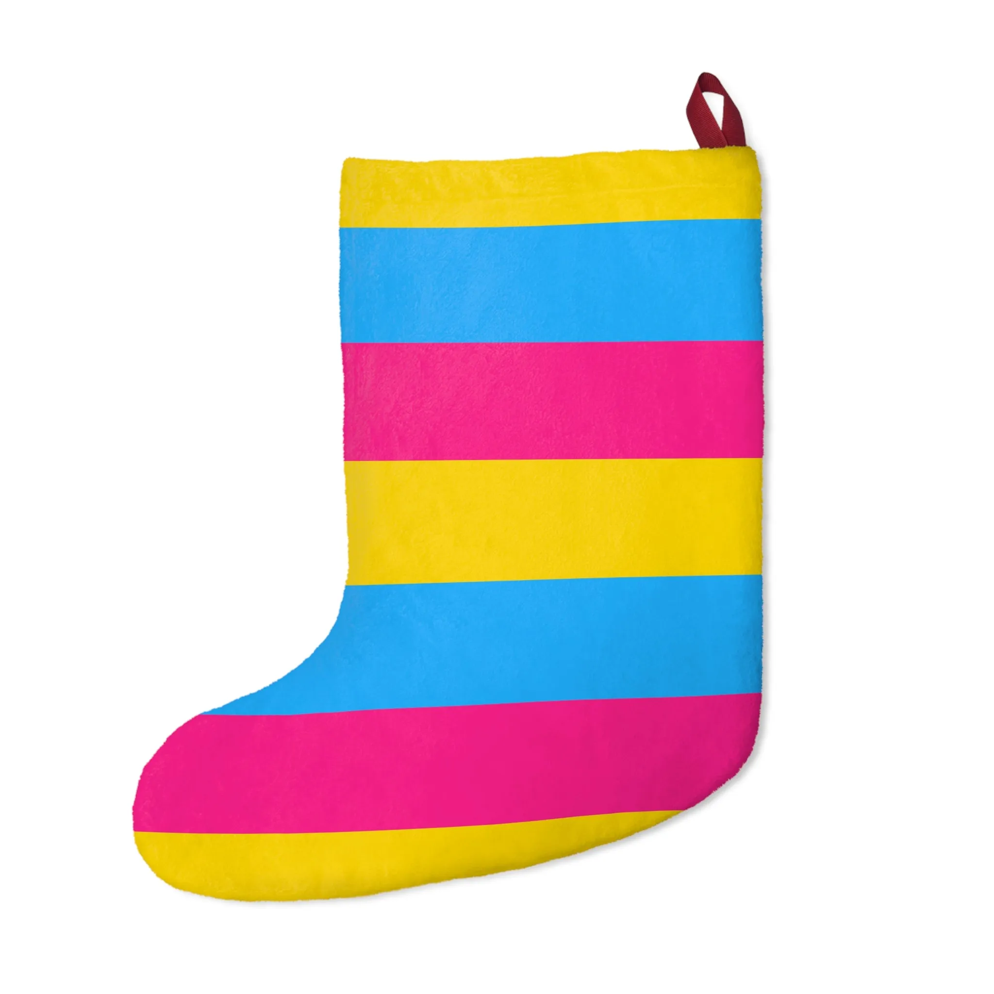 Pansexual Pride Christmas Stocking - Colorful Holiday Decor