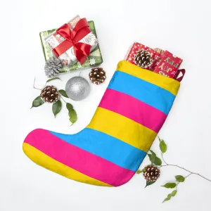 Pansexual Pride Christmas Stocking - Colorful Holiday Decor