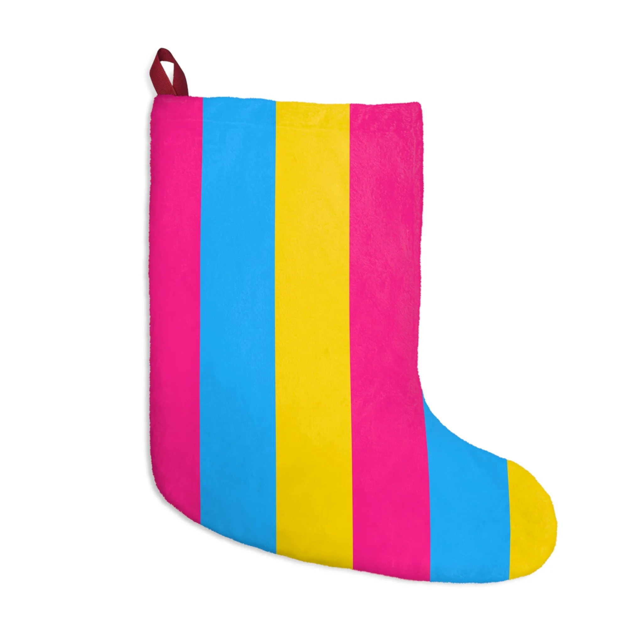 Pansexual Pride Christmas Stocking - Colorful Holiday Decor