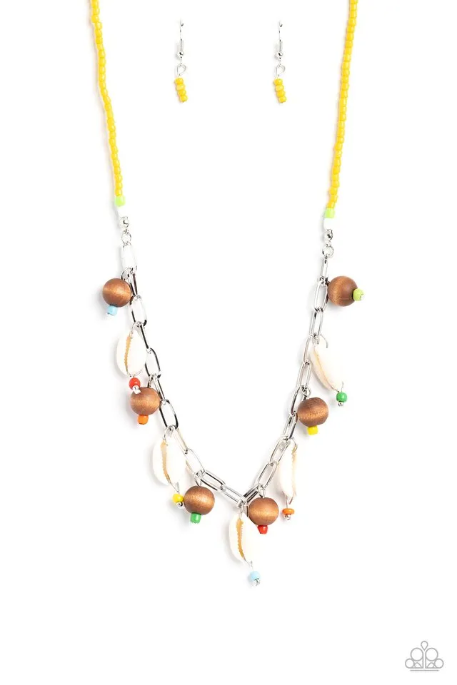 Paparazzi Necklace ~ BEACH for the Sun - Multi