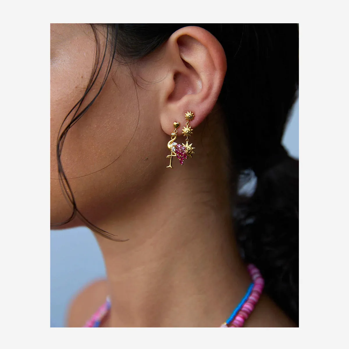 PINK FLAMINGO EARRINGS