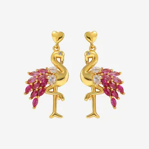 PINK FLAMINGO EARRINGS