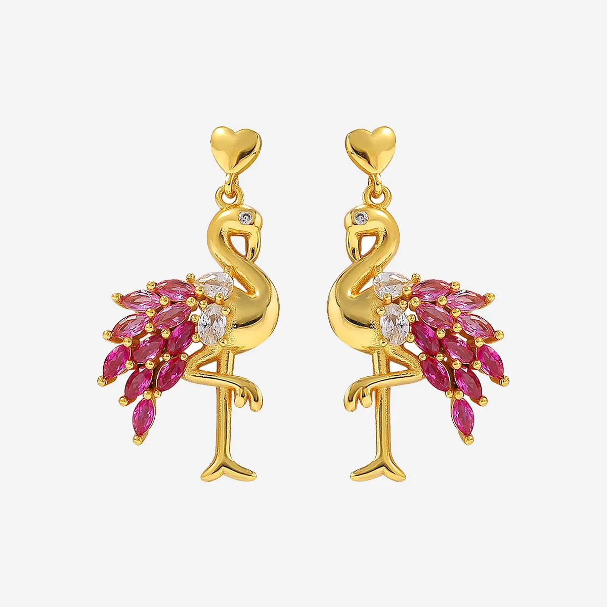 PINK FLAMINGO EARRINGS