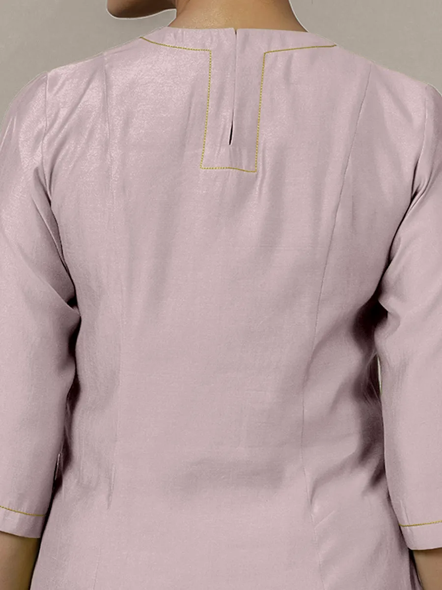 Piya x Rozaana | A Line Kurta in Lilac with Thread Work | Coords or Only Kurta