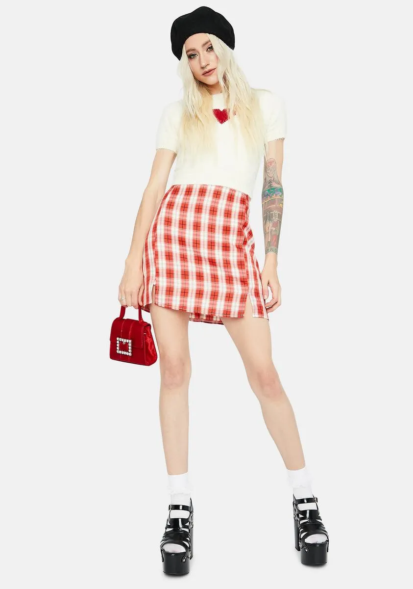 Playful in Plaid Mini Skirt